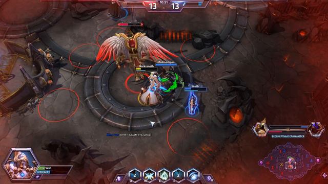 Heroes Of The Storm - геймплей за Артаниса без обзора - часть 01 смотреть онлайн