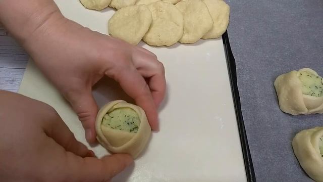 Осталась картошка! Что приготовить? Быстрые БЕЗДРОЖЖЕВЫЕ ПИРОЖКИ НА ТВОРОЖНОМ ТЕСТЕ YEAST-FREE PIES смотреть онлайн