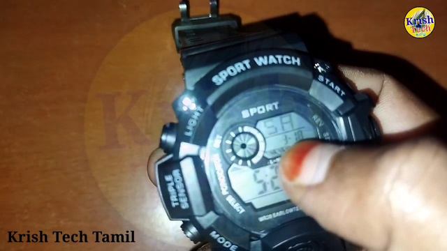 How to Change Set Time and Date on Smart digital Sports Watch in Tamil смотреть онлайн