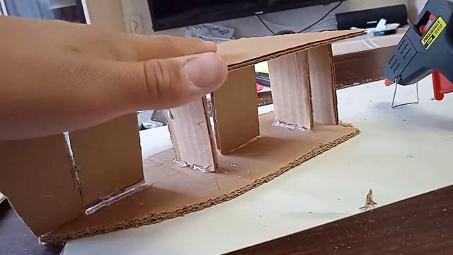 Мой новый корабль из картона.