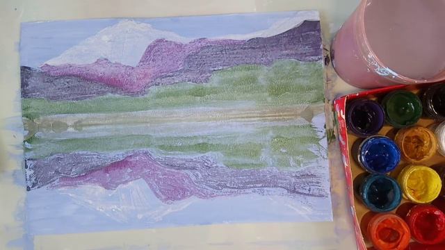 Как нарисовать горы смотреть онлайн