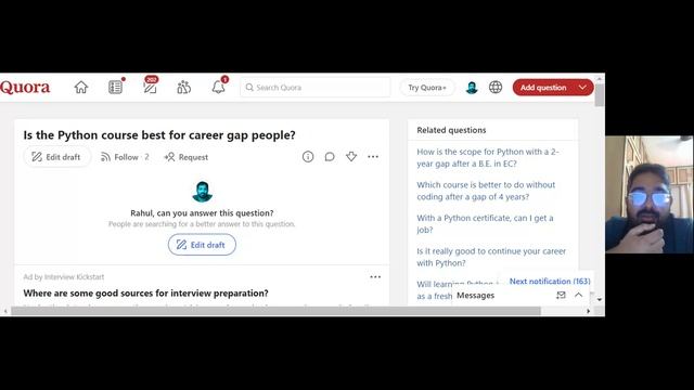 Q/A- Is the Python course best for career gap people? смотреть онлайн