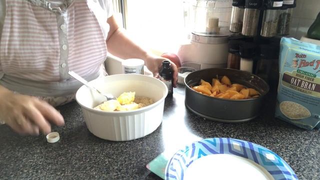 ПЕРСИКОВЫЙ НАСЫПНОЙ ПИРОГ. PEACH CRAMBLE