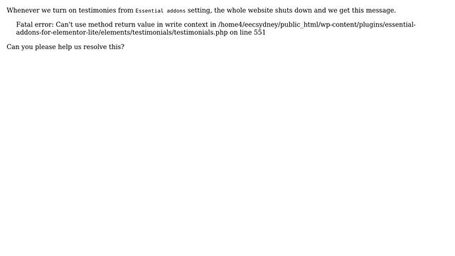 Wordpress: Fatal error: Can't use method return value in write context смотреть онлайн