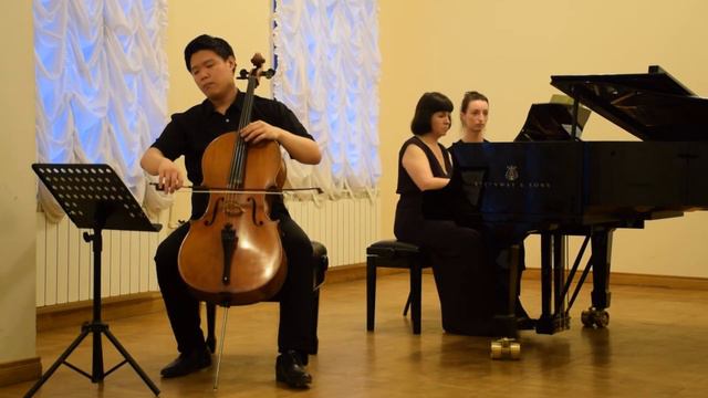 F.Mendelssohn Cello Sonata №2 in D Major op.58 - Park Kee Heung (cello), Anna Krymskaya (piano)/Liv смотреть онлайн