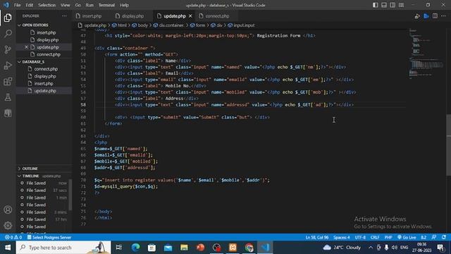 How To Update Record of Database using PHP ,MYSQL & HTML смотреть онлайн