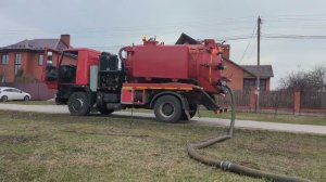 Откачка ила илососом с размывом