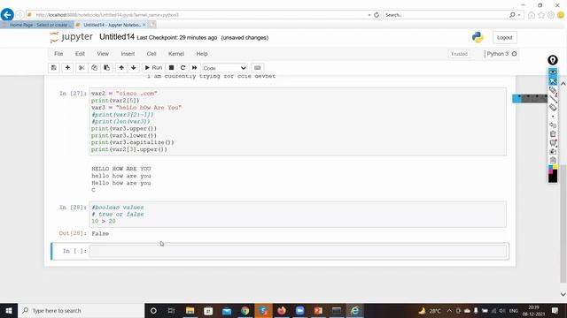 Session 3- Strings, Boolean and Decision Making Statement| Trainer Mr. Akshay Hegde || Octa Network смотреть онлайн