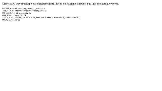 Magento: Mass delete disabled products with SQL (4 Solutions!!) смотреть онлайн