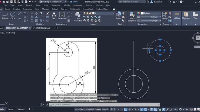 50 Exercícios de AutoCAD para Iniciantes - 20/50 [AutoCAD do zero] смотреть онлайн