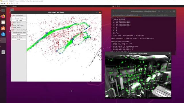 ORB SLAM 3 demo with EuRoC dataset смотреть онлайн