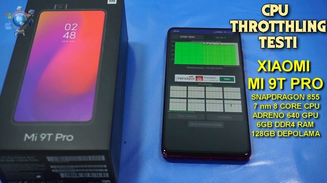Xiaomi Mi 9T Pro Cpu throttling test - Cpu Throttling benchmark sıcaklık testi смотреть онлайн