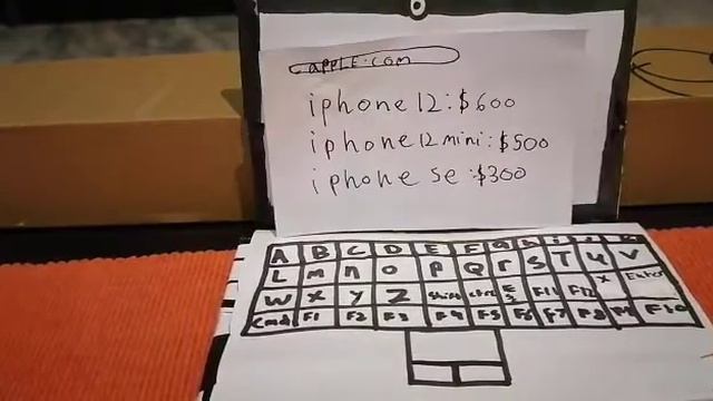 Online Shopping From Apple.com Using Paper Macbook