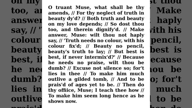 Sonnet 101 (FireMuse Shakespeare Sonnet Project) -- the Walthalls смотреть онлайн