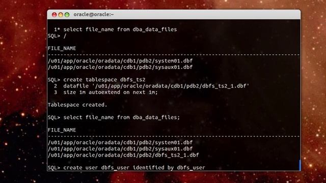 database filesystem in oracle 12c смотреть онлайн