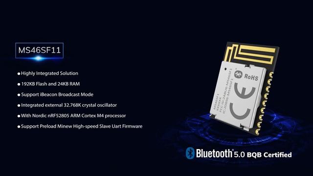 MINEW MS46SF11 & MS50SFB Bluetooth® 5.0 Modules Achieve BQB and KC Certifications Respectively смотреть онлайн