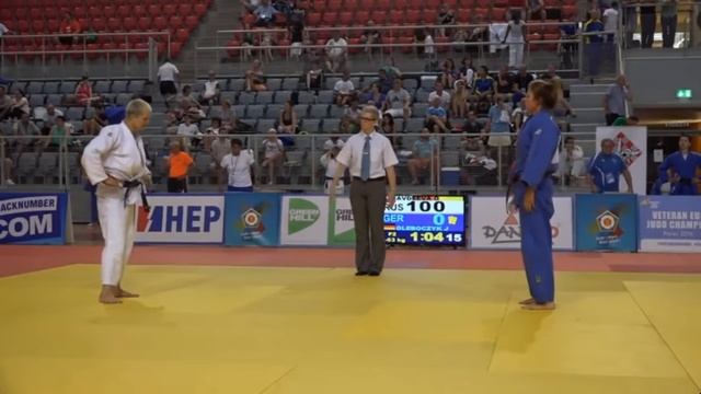 Авдеева Ольга на Veteran European Judo Championships 2016 смотреть онлайн