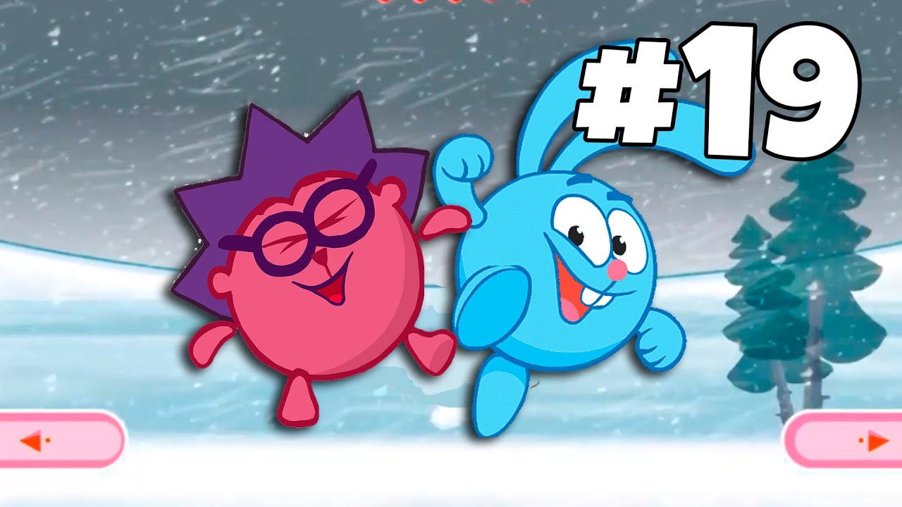 Гонки по лесу. 19 серия игры Смешарики. Прохождение игры. Крош и Ёжик на канале Baby Max смотреть онлайн