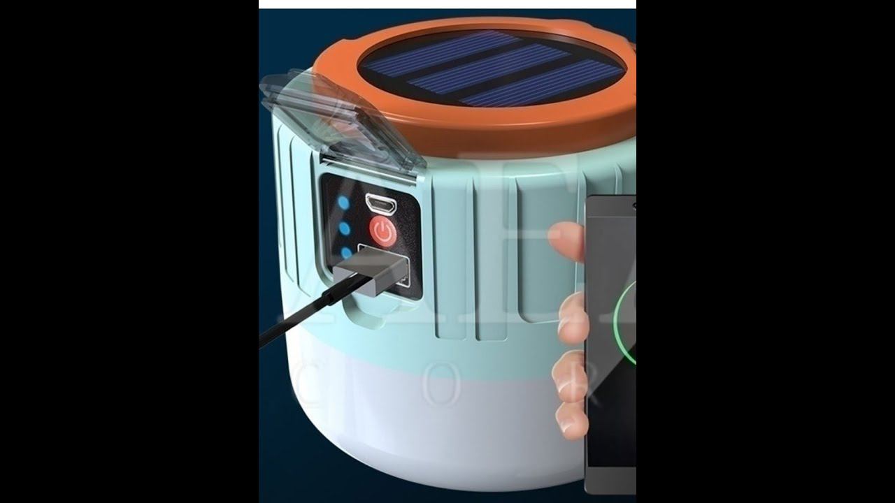 ТЕСТ. Светильник подвесной уличный на солнечных батареях для похода / аккумуляторный. AEA смотреть онлайн