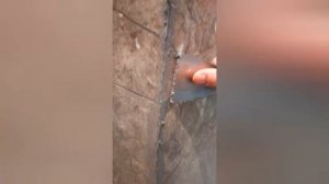 Зарез плитки под 45°, Эпоксидная затирка, формирование углов затиркой