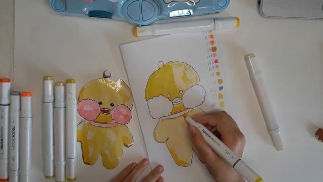 Рисуем уточку ЛАЛА ФАНФАН.