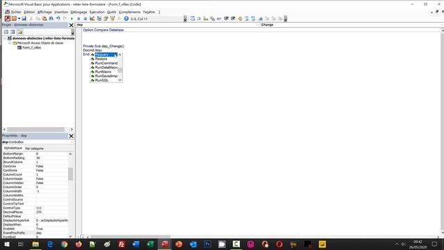 Listes déroulantes dépendantes en cascade avec Access смотреть онлайн