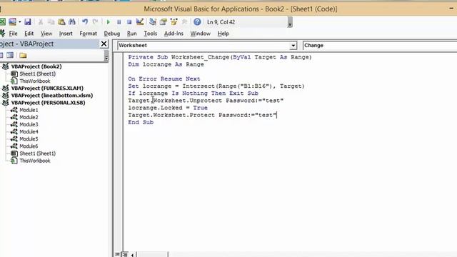 How to lock columns after values are entered. VBA code included. смотреть онлайн