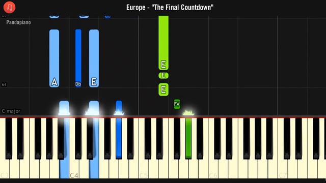 Europe - "The Final Countdown" Piano Tutorial - Chords - How To Play - Cover смотреть онлайн