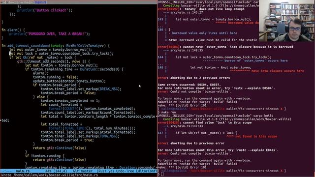 Rust GTK, more work on Boxcar Willie (pomodoro app) Part 2 смотреть онлайн