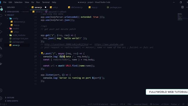 #3 Creating APIs | Simple Url Shortner Using NodeJs, ExpressJs, and MongoDB смотреть онлайн