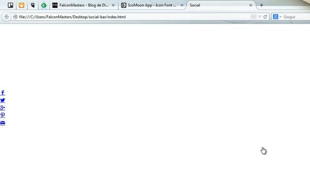 Como hacer una Barra Social (vertical y fija a pantalla) con HTML y CSS3 смотреть онлайн