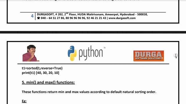 Python Tuple | Data Structure | Notes by DurgaSoft | #Python #notes #Durgasoft #tuple смотреть онлайн