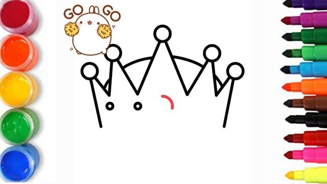 How to draw a Crown? Tojni qanday chizish mumkin? Как нарисовать корону? смотреть онлайн