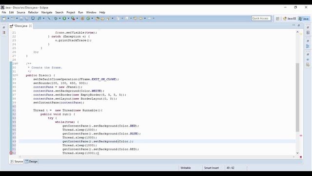 Java Swing Tutorial 7 : Creating Disco Effect смотреть онлайн