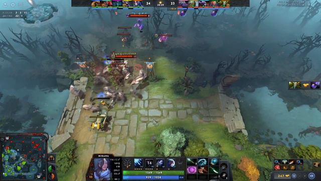Мирана 4 позиция Dota 2 смотреть онлайн