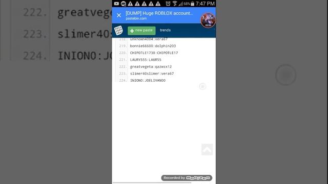 FREE ROBLOX ACCOUNTS 2016!!!