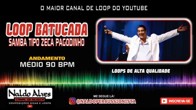 LOOP BATUCADA PARTIDO ALTO (MÉDIO 90 BPM) TIPO ZECA PAGODINHO смотреть онлайн