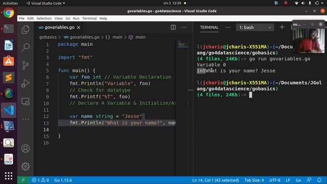 Go4DataScience - Variables in Golang смотреть онлайн