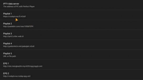 perfect player playlist