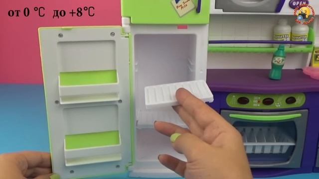 Игрушечная кухня для кукол Барби, Штеффи. Развивающее видео / Toy kitchen for dolls Barbie, Steffi смотреть онлайн