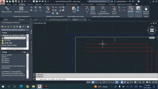 8-Création d'un schéma électrique Autocad Electrical 2020 بالعربية part 1 смотреть онлайн