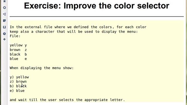 Beginner Perl Maven tutorial: 7.11 - Exercise: Improve color selector смотреть онлайн