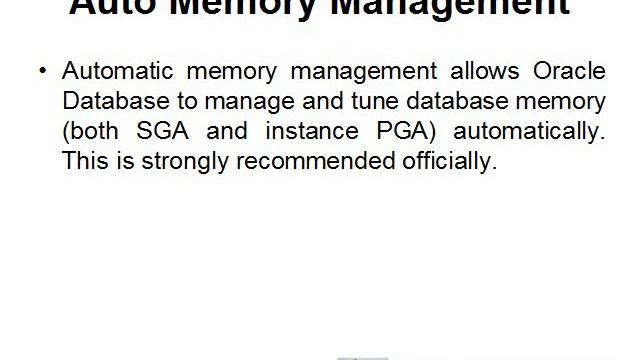 Oracle 12c Performance Essentials exam - Auto Memory Management смотреть онлайн