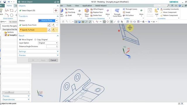 NX 10 TUTORIALS: Convert 2D AutoCad to 3D смотреть онлайн