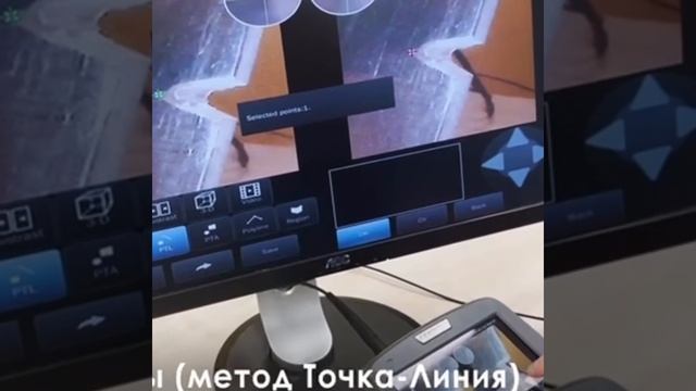 Как и чем измеряют забоину на лопатке авиадвигателя или турбины. Видеоэндоскоп COANTEC C65-M #short смотреть онлайн