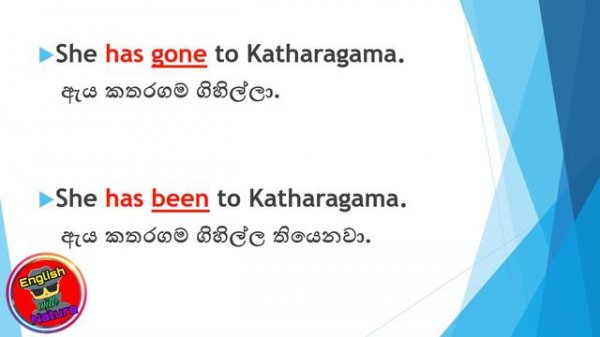 The present perfect tense | has gone | has been | Difference between has gone and has been