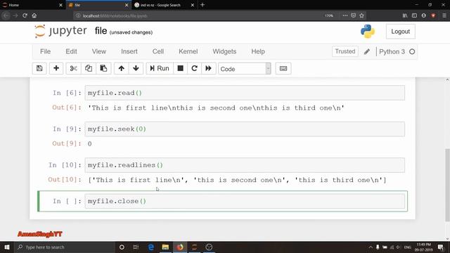 1.9 Reading and Writing in a file using Python | Hindi Tutorial смотреть онлайн