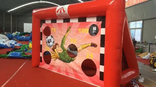TL154 inflatable soccer/ football shoot goal game смотреть онлайн