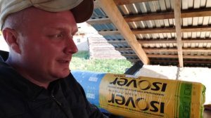 Утепление потолка в курятнике.