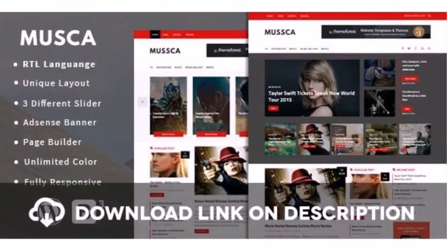 Musca - Responsive Theme for News/Magazine Free Download смотреть онлайн